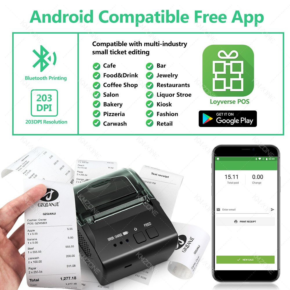 POS ricevuta Mini stampante Mo - Commercial Book Printing Machines recensione e prezzo