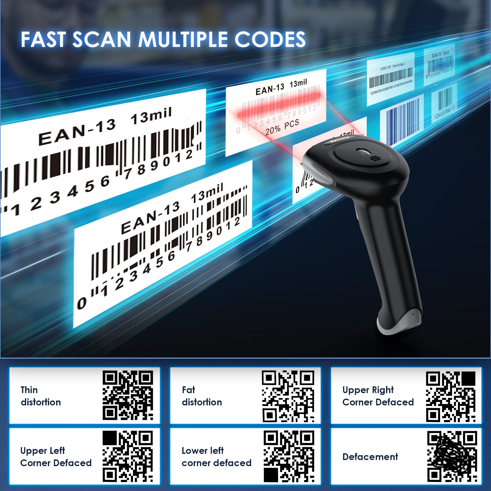 Eyoyo EY-034 Scanner di Codici - Barcode Printer recensione e prezzo